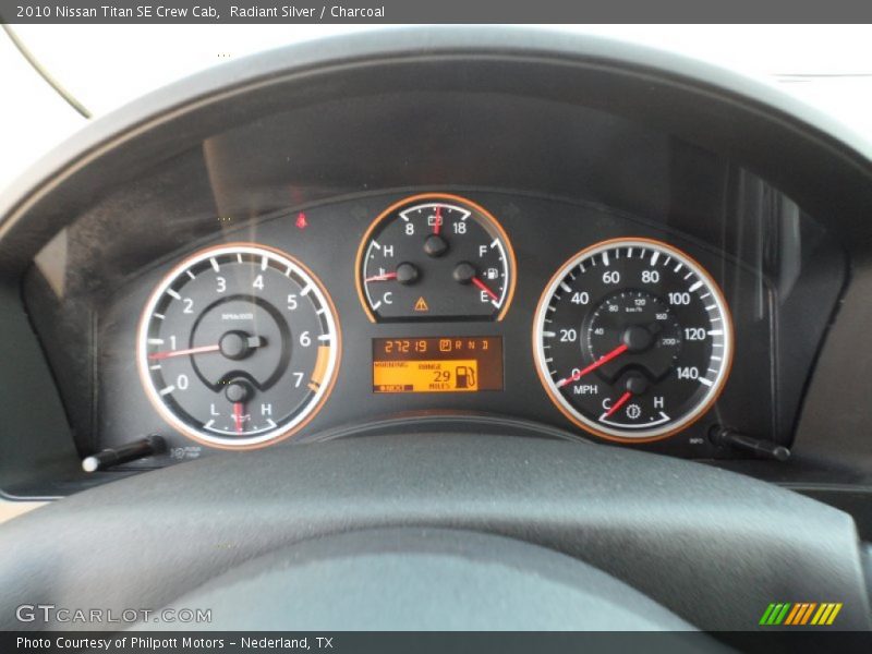 Radiant Silver / Charcoal 2010 Nissan Titan SE Crew Cab