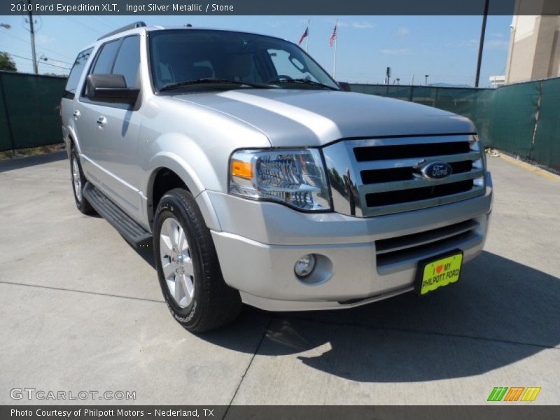 Ingot Silver Metallic / Stone 2010 Ford Expedition XLT