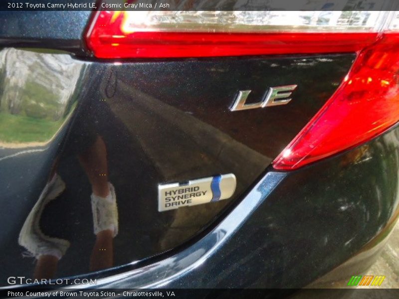 Cosmic Gray Mica / Ash 2012 Toyota Camry Hybrid LE