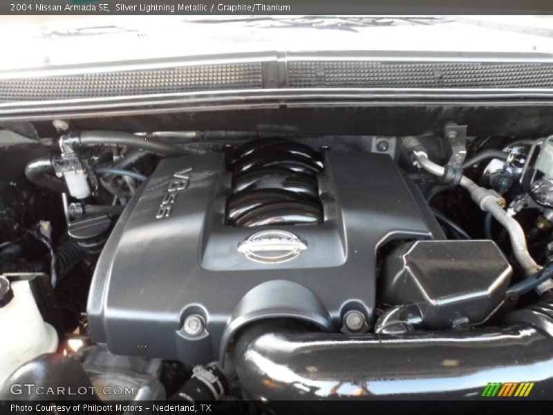 Silver Lightning Metallic / Graphite/Titanium 2004 Nissan Armada SE