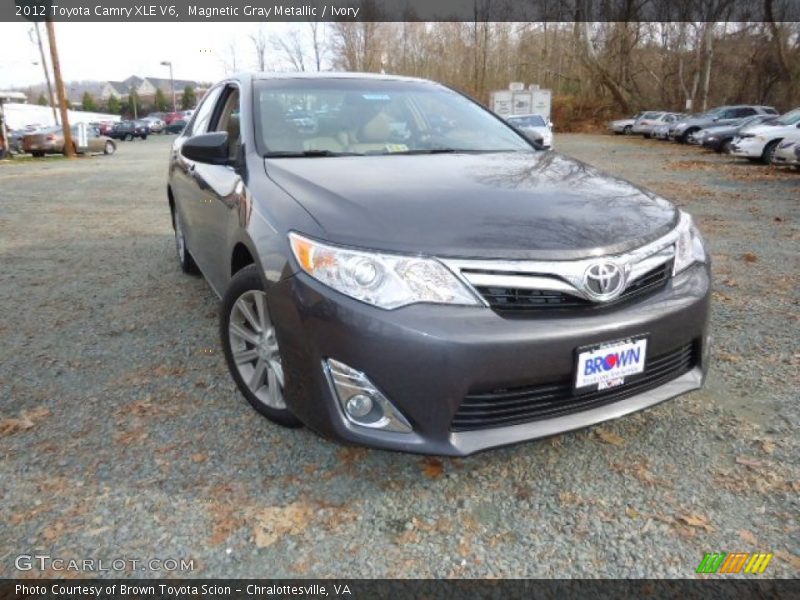 Magnetic Gray Metallic / Ivory 2012 Toyota Camry XLE V6