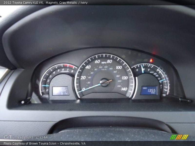 Magnetic Gray Metallic / Ivory 2012 Toyota Camry XLE V6