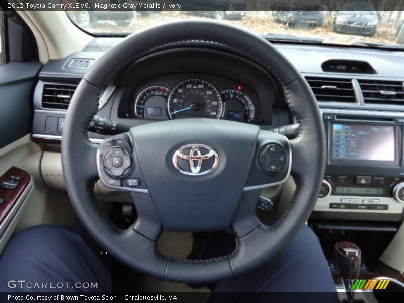 Magnetic Gray Metallic / Ivory 2012 Toyota Camry XLE V6