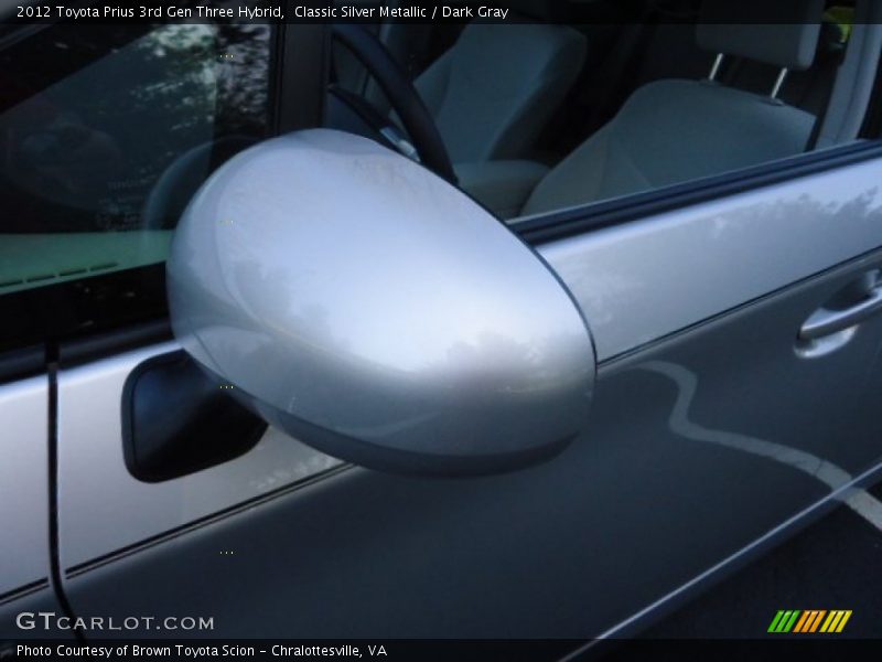 Classic Silver Metallic / Dark Gray 2012 Toyota Prius 3rd Gen Three Hybrid