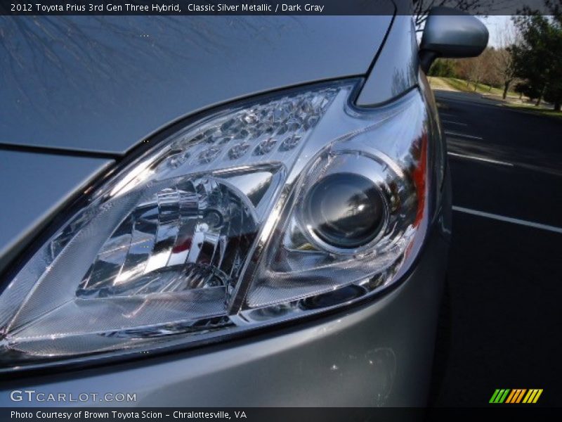 Classic Silver Metallic / Dark Gray 2012 Toyota Prius 3rd Gen Three Hybrid