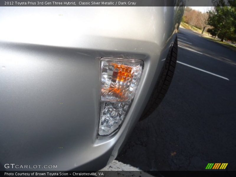 Classic Silver Metallic / Dark Gray 2012 Toyota Prius 3rd Gen Three Hybrid