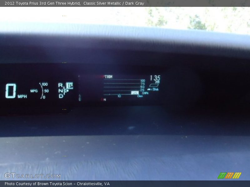 Classic Silver Metallic / Dark Gray 2012 Toyota Prius 3rd Gen Three Hybrid