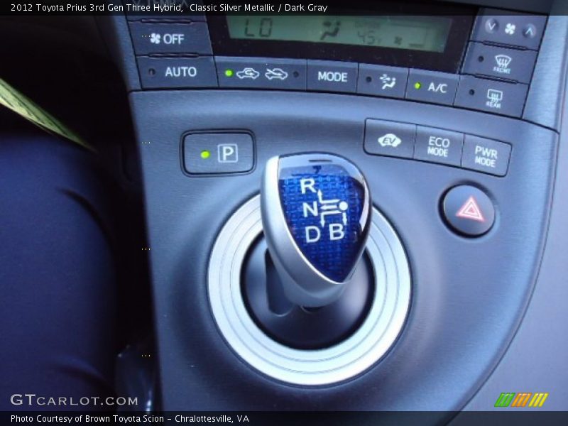 Classic Silver Metallic / Dark Gray 2012 Toyota Prius 3rd Gen Three Hybrid