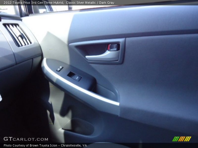 Classic Silver Metallic / Dark Gray 2012 Toyota Prius 3rd Gen Three Hybrid