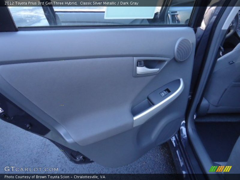 Classic Silver Metallic / Dark Gray 2012 Toyota Prius 3rd Gen Three Hybrid