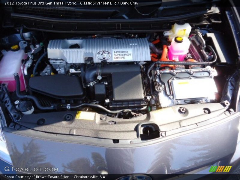 Classic Silver Metallic / Dark Gray 2012 Toyota Prius 3rd Gen Three Hybrid