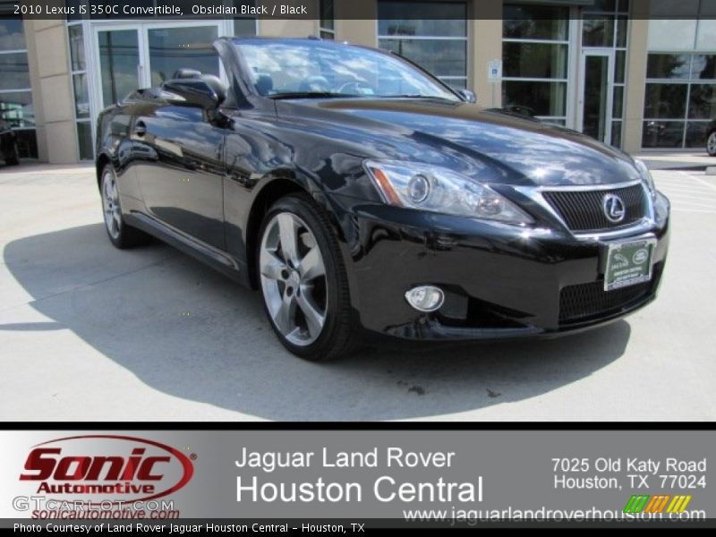 Obsidian Black / Black 2010 Lexus IS 350C Convertible