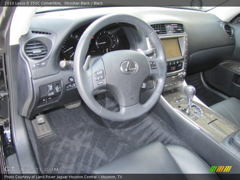 Obsidian Black / Black 2010 Lexus IS 350C Convertible