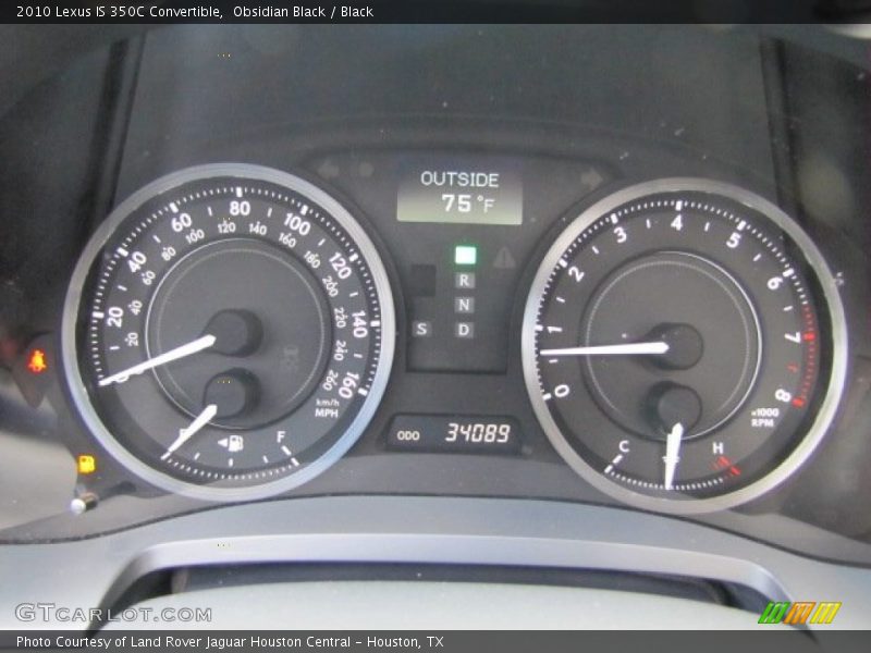 Obsidian Black / Black 2010 Lexus IS 350C Convertible