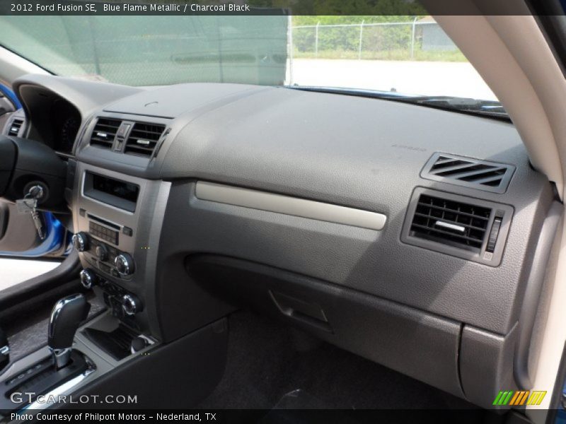 Blue Flame Metallic / Charcoal Black 2012 Ford Fusion SE