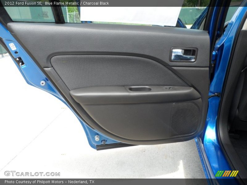 Blue Flame Metallic / Charcoal Black 2012 Ford Fusion SE