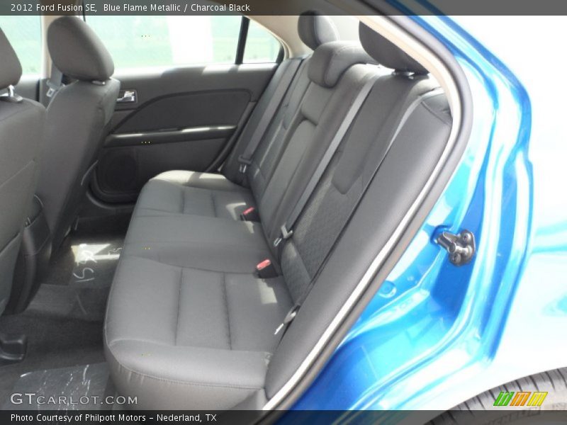 Blue Flame Metallic / Charcoal Black 2012 Ford Fusion SE