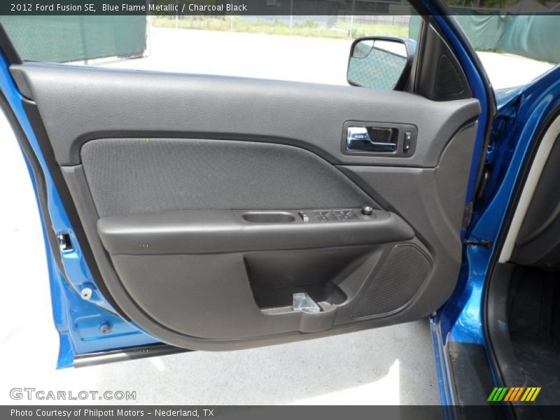 Blue Flame Metallic / Charcoal Black 2012 Ford Fusion SE