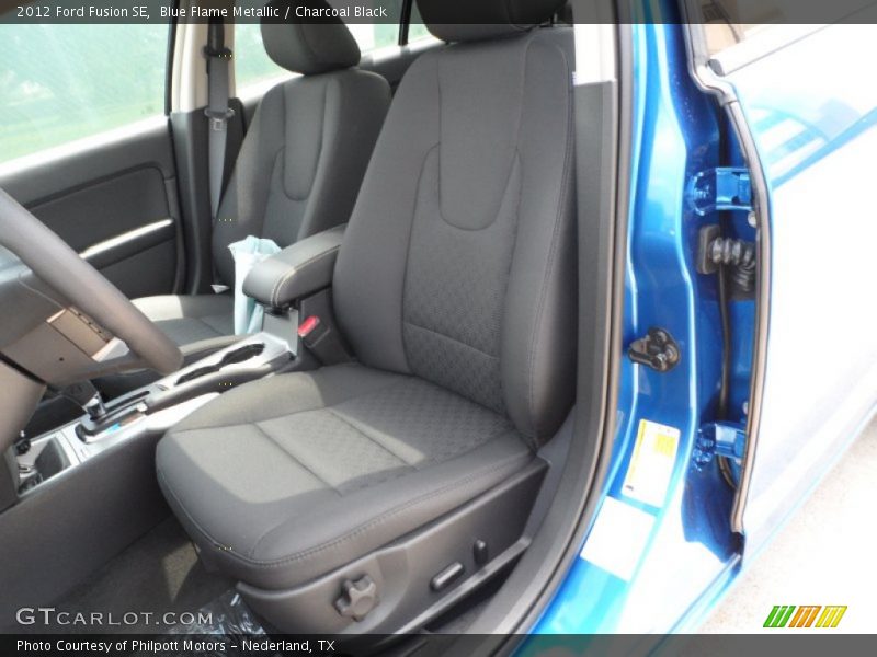 Blue Flame Metallic / Charcoal Black 2012 Ford Fusion SE