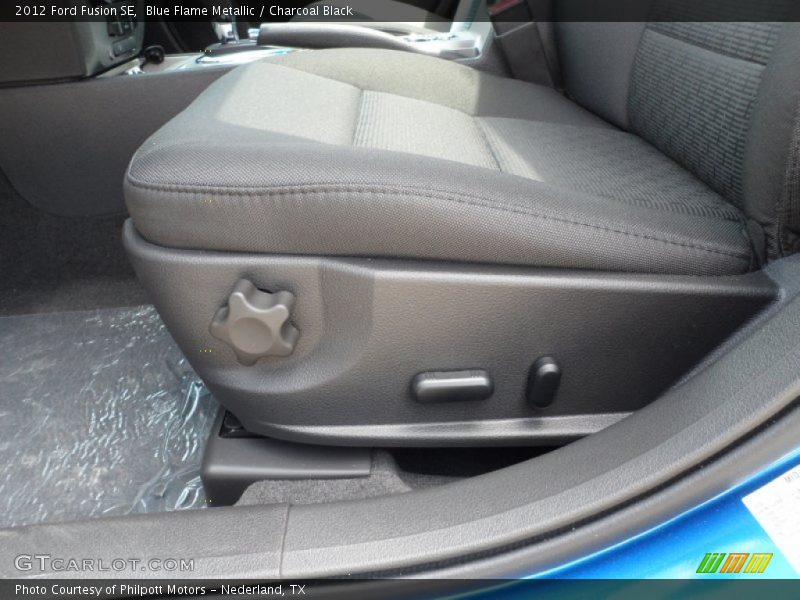 Blue Flame Metallic / Charcoal Black 2012 Ford Fusion SE