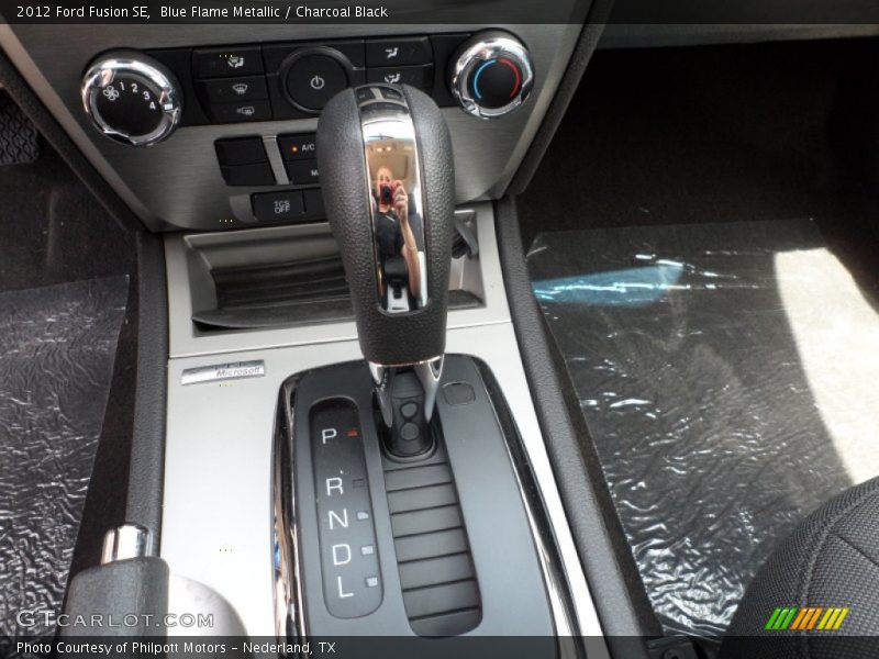 Blue Flame Metallic / Charcoal Black 2012 Ford Fusion SE