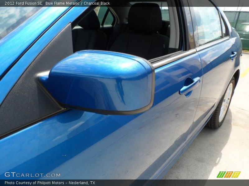 Blue Flame Metallic / Charcoal Black 2012 Ford Fusion SE