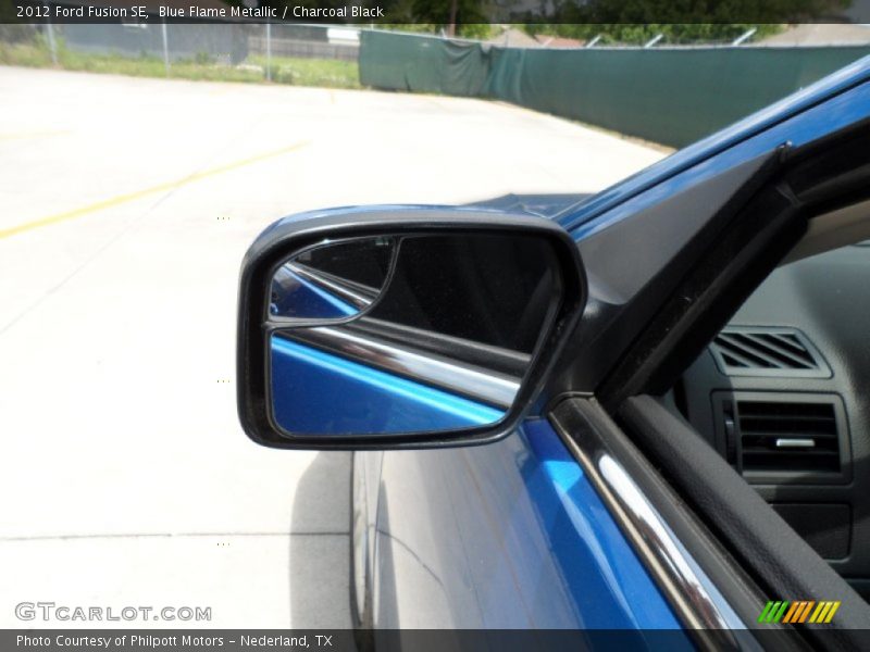 Blue Flame Metallic / Charcoal Black 2012 Ford Fusion SE