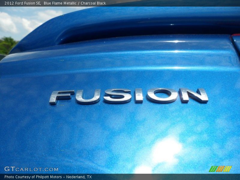 Blue Flame Metallic / Charcoal Black 2012 Ford Fusion SE
