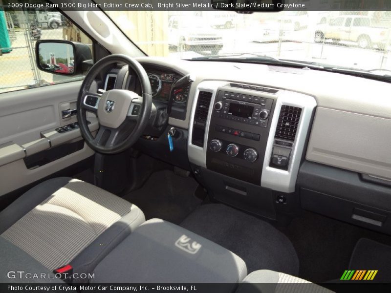 Bright Silver Metallic / Dark Slate/Medium Graystone 2009 Dodge Ram 1500 Big Horn Edition Crew Cab