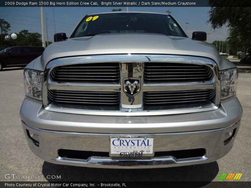 Bright Silver Metallic / Dark Slate/Medium Graystone 2009 Dodge Ram 1500 Big Horn Edition Crew Cab