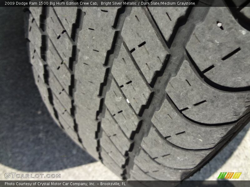 Bright Silver Metallic / Dark Slate/Medium Graystone 2009 Dodge Ram 1500 Big Horn Edition Crew Cab