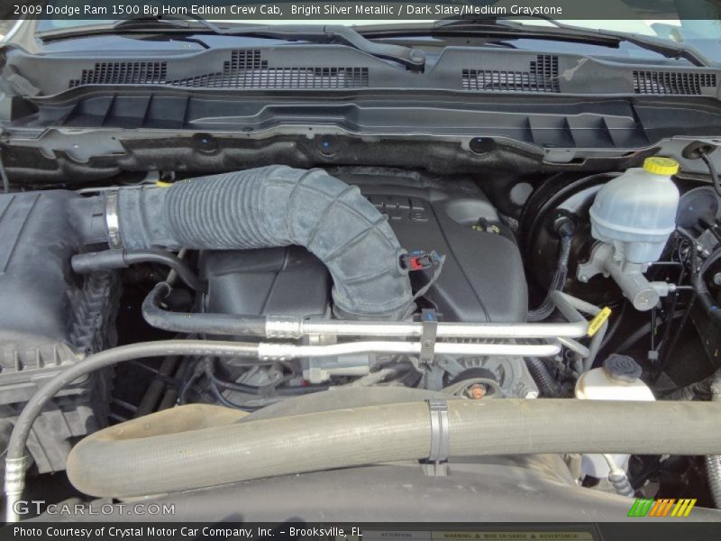 Bright Silver Metallic / Dark Slate/Medium Graystone 2009 Dodge Ram 1500 Big Horn Edition Crew Cab