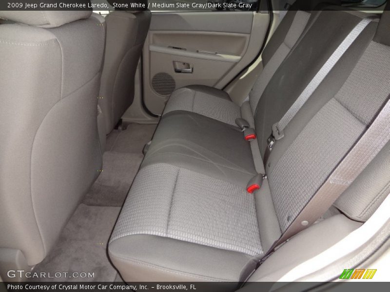 Stone White / Medium Slate Gray/Dark Slate Gray 2009 Jeep Grand Cherokee Laredo