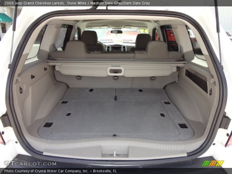 Stone White / Medium Slate Gray/Dark Slate Gray 2009 Jeep Grand Cherokee Laredo