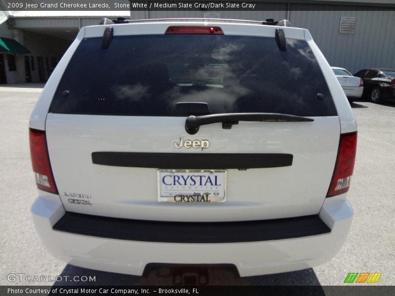 Stone White / Medium Slate Gray/Dark Slate Gray 2009 Jeep Grand Cherokee Laredo