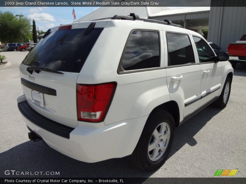 Stone White / Medium Slate Gray/Dark Slate Gray 2009 Jeep Grand Cherokee Laredo
