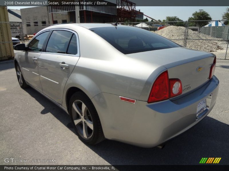 Silverstone Metallic / Ebony 2008 Chevrolet Malibu LT Sedan