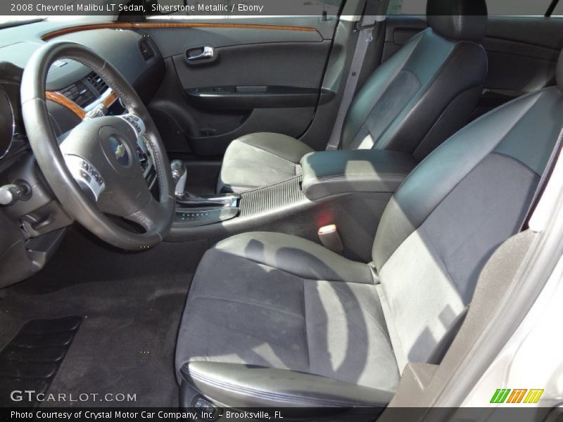 Silverstone Metallic / Ebony 2008 Chevrolet Malibu LT Sedan