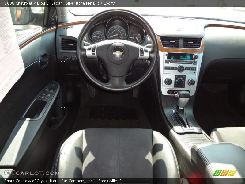 Silverstone Metallic / Ebony 2008 Chevrolet Malibu LT Sedan