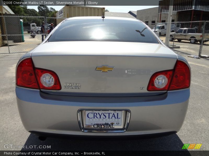 Silverstone Metallic / Ebony 2008 Chevrolet Malibu LT Sedan