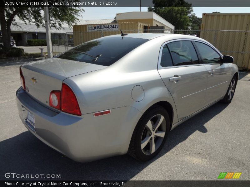 Silverstone Metallic / Ebony 2008 Chevrolet Malibu LT Sedan