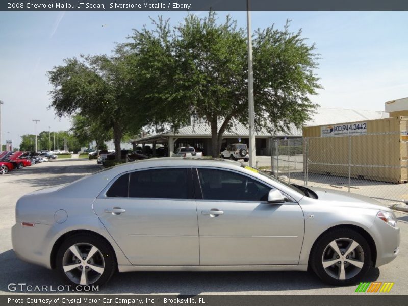 Silverstone Metallic / Ebony 2008 Chevrolet Malibu LT Sedan