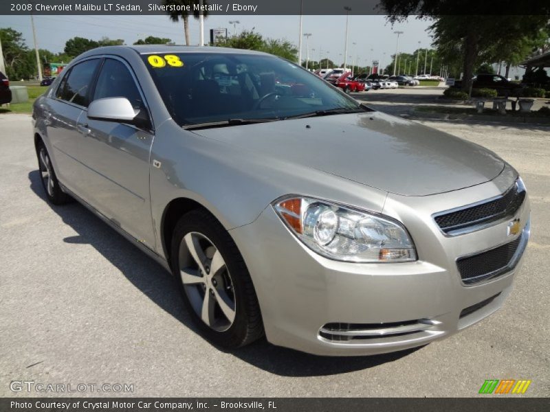 Silverstone Metallic / Ebony 2008 Chevrolet Malibu LT Sedan