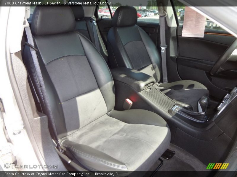 Silverstone Metallic / Ebony 2008 Chevrolet Malibu LT Sedan