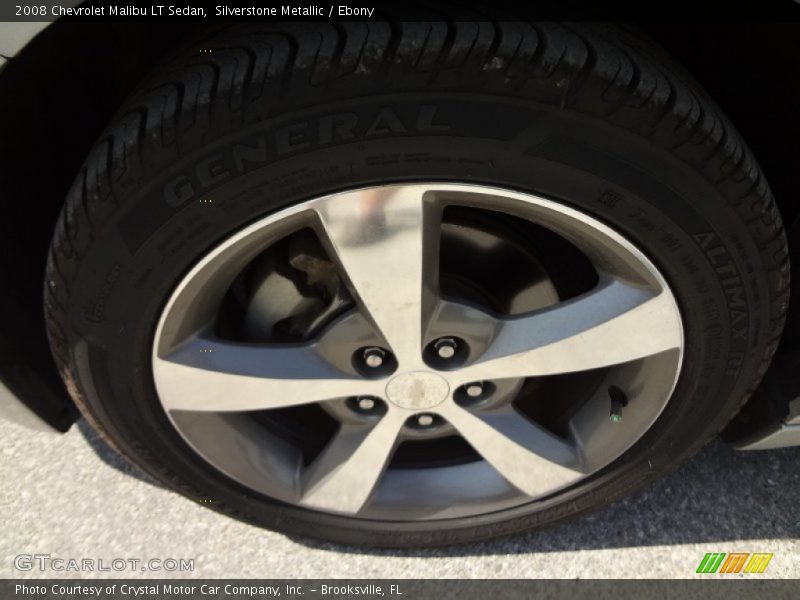 Silverstone Metallic / Ebony 2008 Chevrolet Malibu LT Sedan