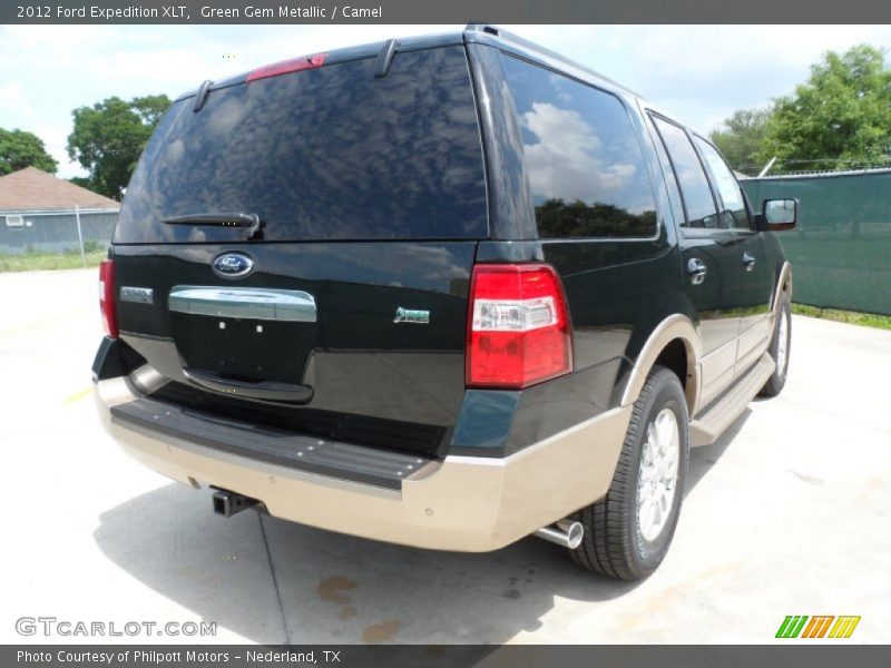 Green Gem Metallic / Camel 2012 Ford Expedition XLT