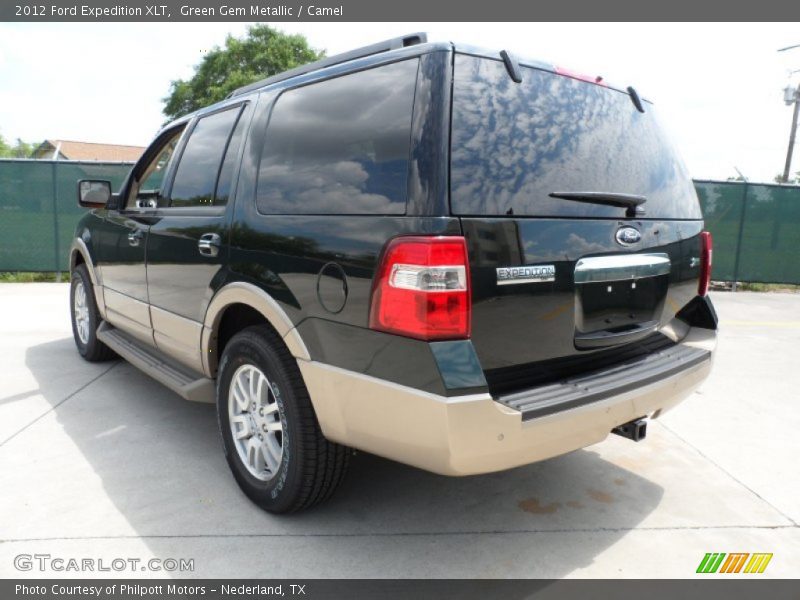 Green Gem Metallic / Camel 2012 Ford Expedition XLT
