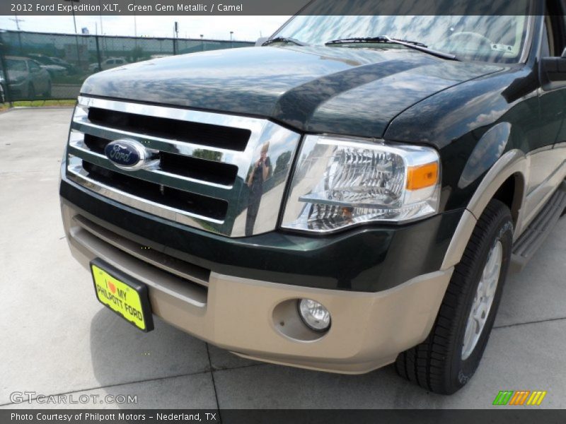 Green Gem Metallic / Camel 2012 Ford Expedition XLT