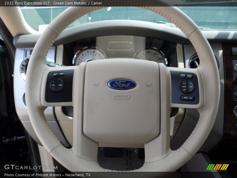 Green Gem Metallic / Camel 2012 Ford Expedition XLT