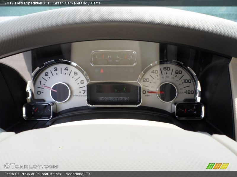 Green Gem Metallic / Camel 2012 Ford Expedition XLT